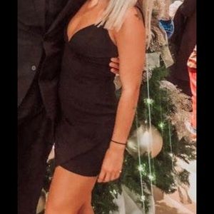 Black bodycon dress